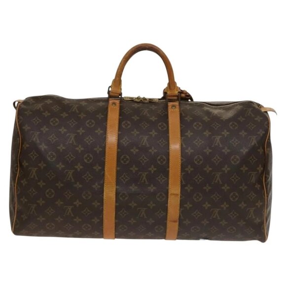 LOUIS VUITTON Monogram Keepall 55 Boston Bag M41424 LV Auth ar13730 - Picture 2 of 16